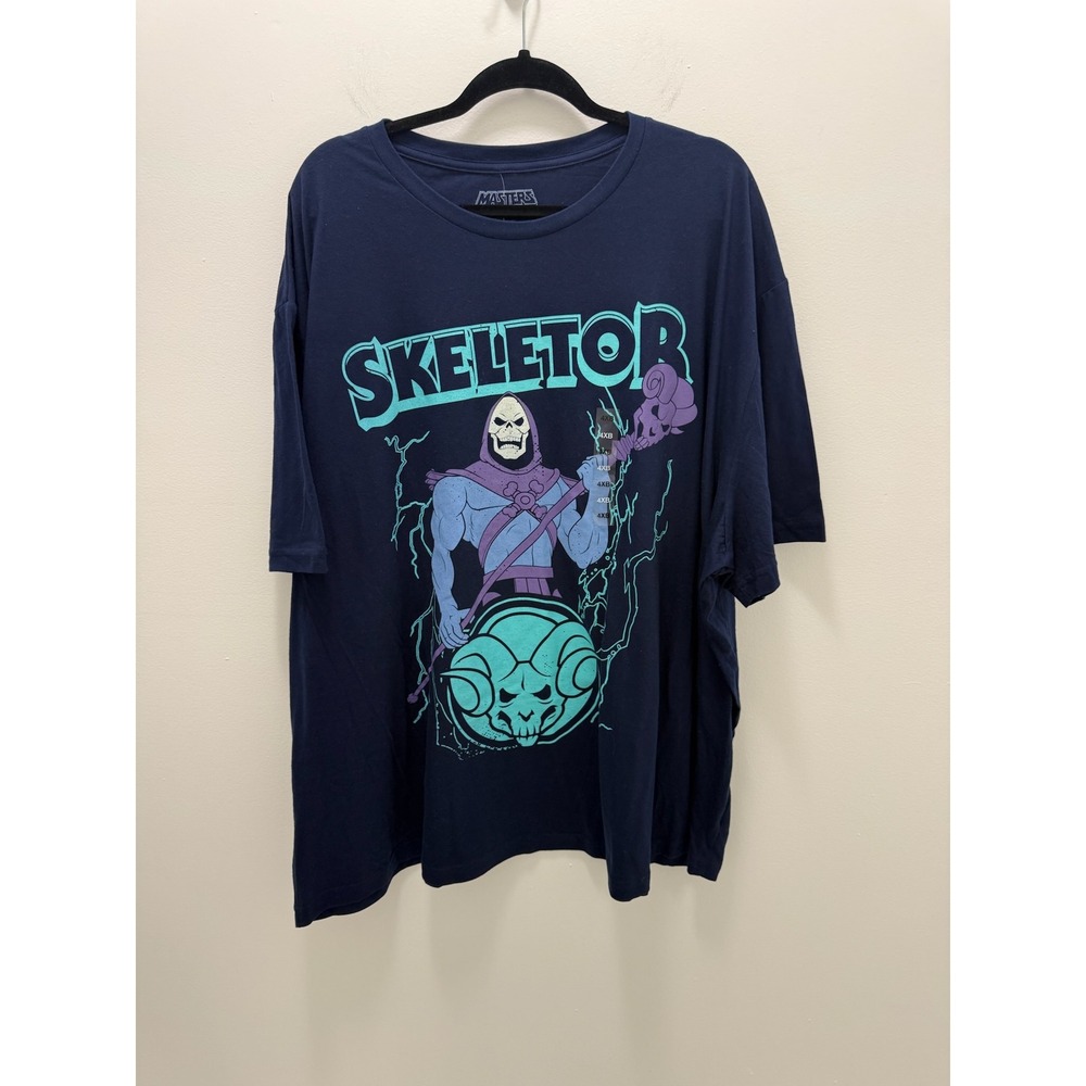 Masters of the Universe Skeletor Graphic T-Shirt Navy Blue 4X New